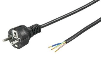 cablu de alimentare trifilar litat 1.5m negru 10A