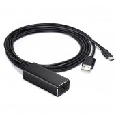 Adaptor Chromecast cu alimentare USB la Ethernet 100Mbps