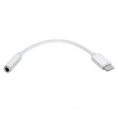 CABLU ADAPTOR USB TIP C TATA - JACK3.5 MAMA alb / negru/ gri