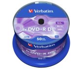 DVD-R Double Layer 8x 8,5GB printabil 50 buc Verbatim