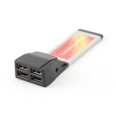 Expresscard 34mm USB 2.0 RS232 4 porturi pentru laptop
