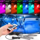Lumini RGB pentru interior sau exterior auto bord LED, telecomanda