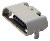 mufa micro-USB mama partea lata spre placa 5 pini